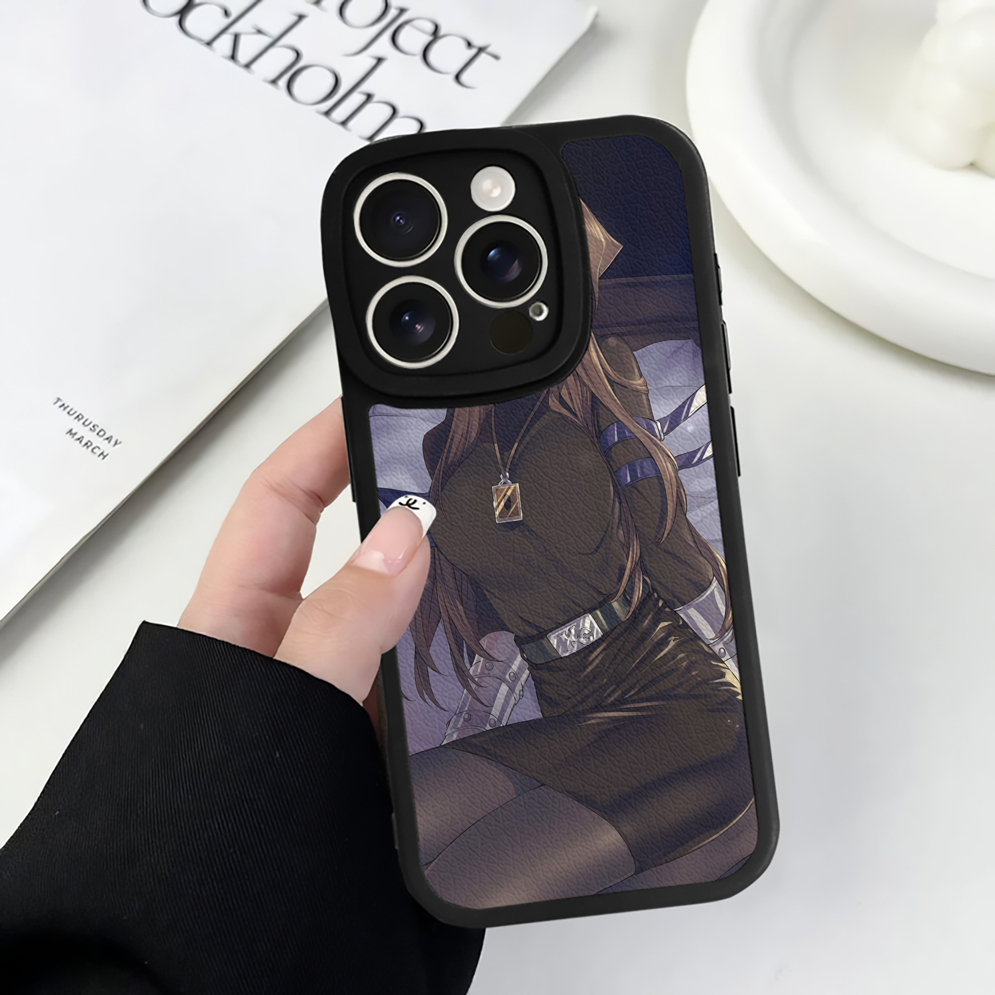 （画像用） 遊☆戯☆王 Yu-Gi-Oh! 【iPhone 16シリーズ対応】シリコンスマホケース（レザー調） 材質：シリコン